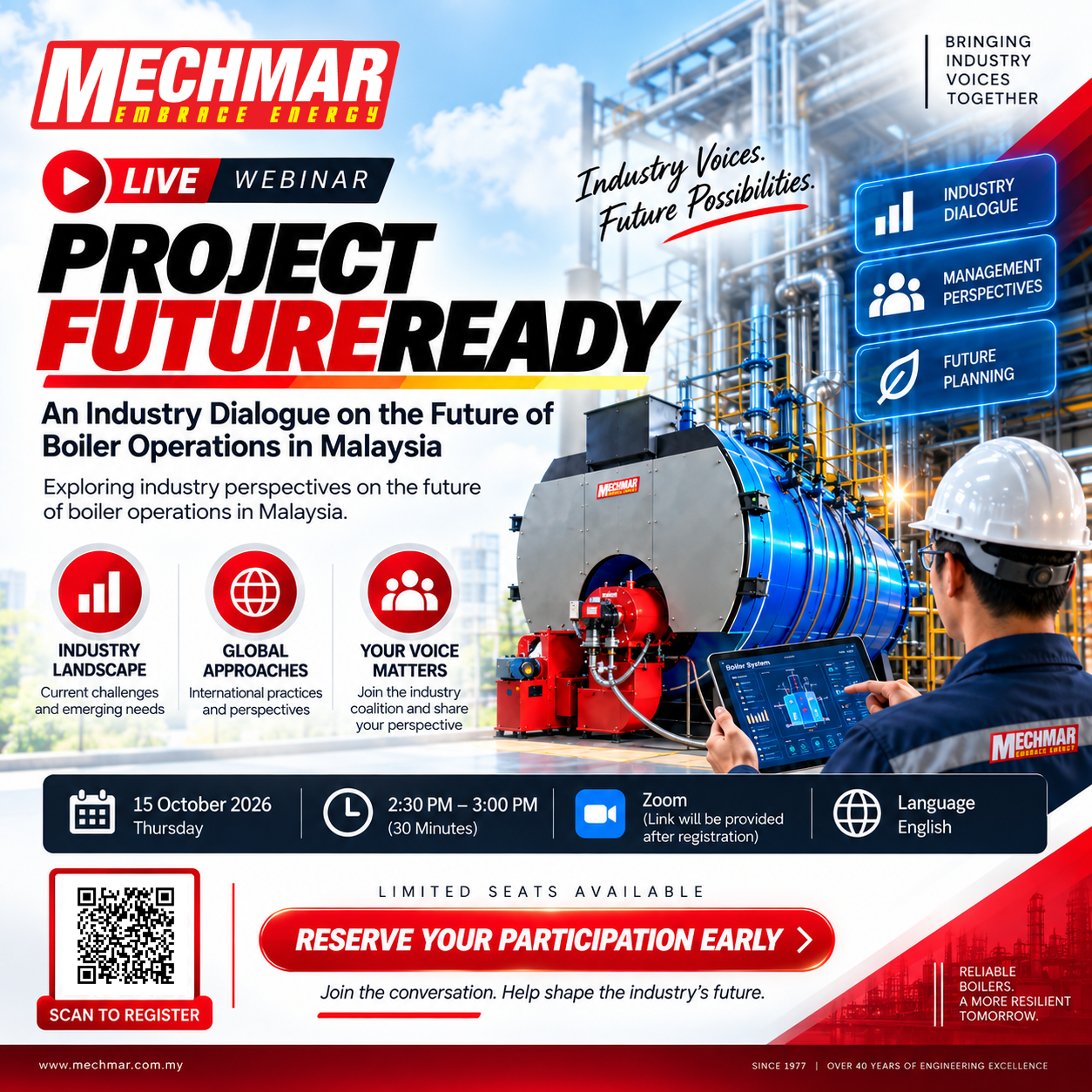 PROJECT FUTUREREADY: An Industry Dialogue on the Future of Boiler Operations in Malaysia